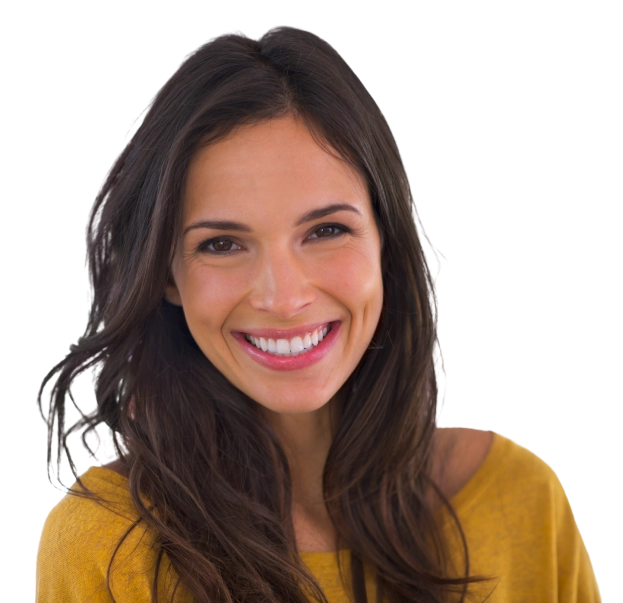 Imagem de mulher sorridente